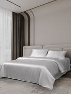 22Momme 4Pcs Silk Set Duvet Cover+Flat Sheet+2x Pillowcases