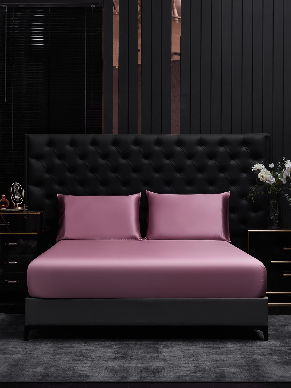 19Momme 3Pcs Silk Set Fitted Sheet+2x Pillowcases