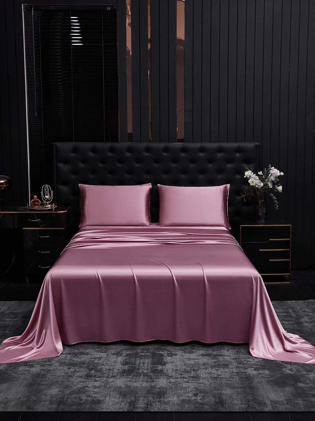 19Momme 3Pcs Silk Set Flat Sheet+2x Pillowcases