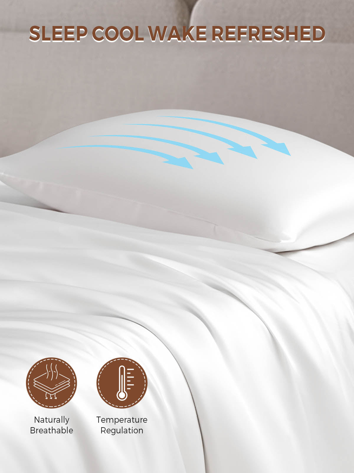 19Momme 100% Mulberry Silk Pillowcase - Envelope Closure