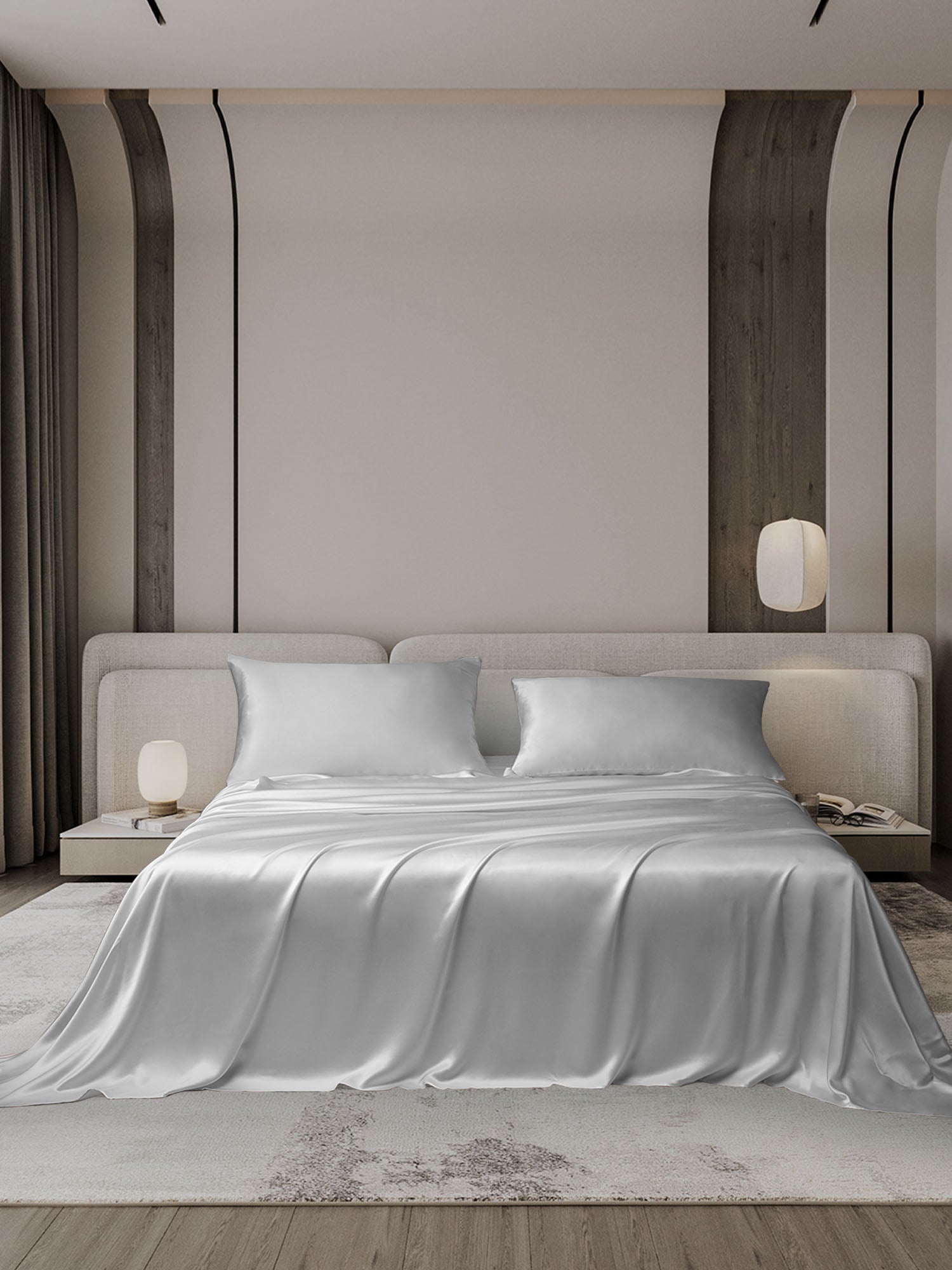 19Momme 3Pcs Silk Set Flat Sheet+2x Pillowcases