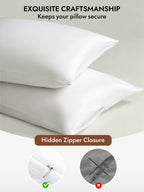 100% Mulberry Silk Pillowcase - Hidden Zipper