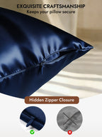100% Mulberry Silk Pillowcase - Hidden Zipper