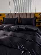 22Momme 4Pcs Silk Set Duvet Cover+Flat Sheet+2x Pillowcases