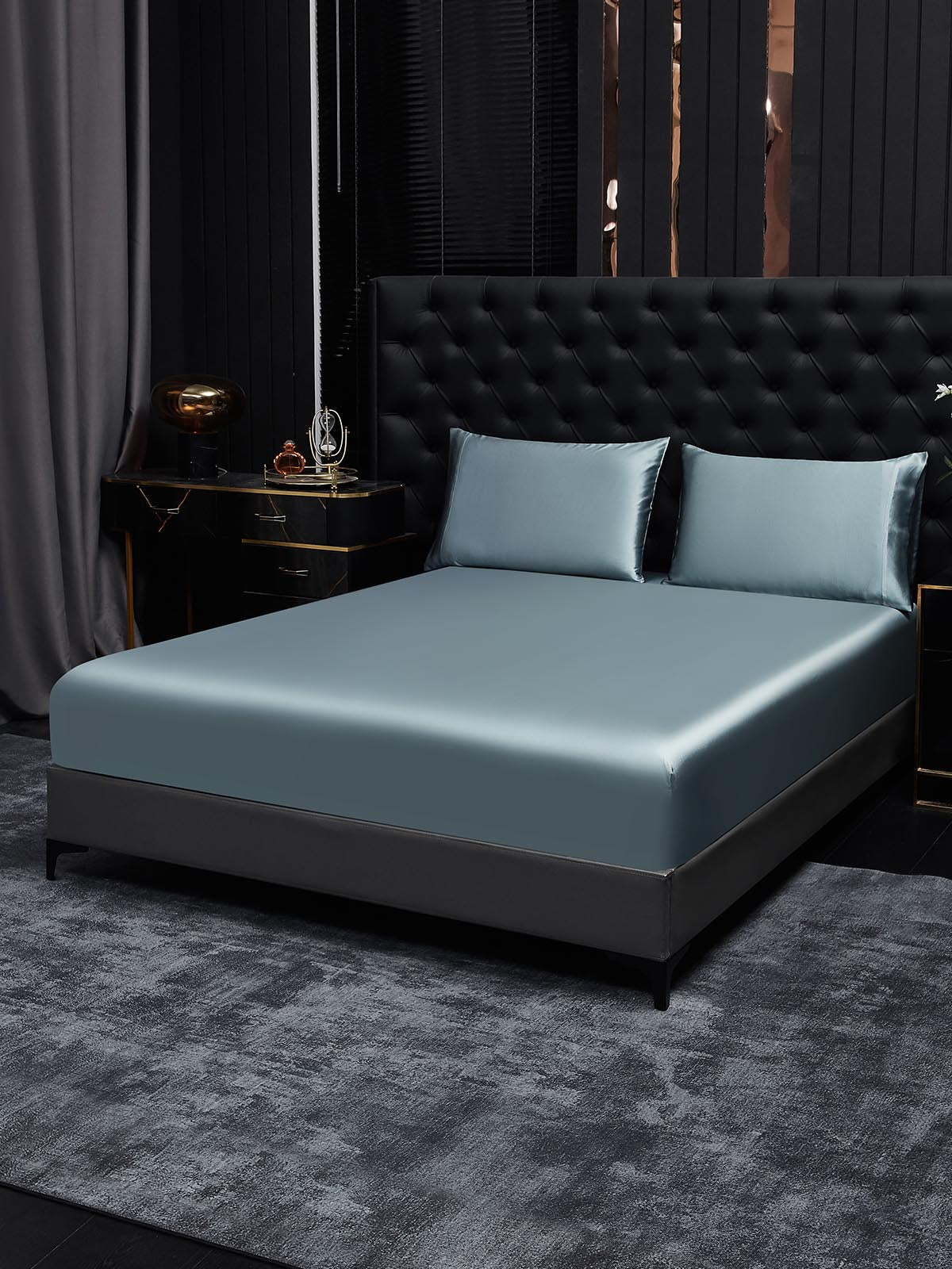 22Momme 3Pcs Silk Set Fitted Sheet+2x Pillowcases