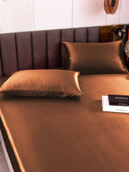 19Momme 3Pcs Silk Set Fitted Sheet+2x Pillowcases