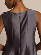 Clearance - 32Momme Silk-Wool Blend Casual Sleeveless Skater Short Dress