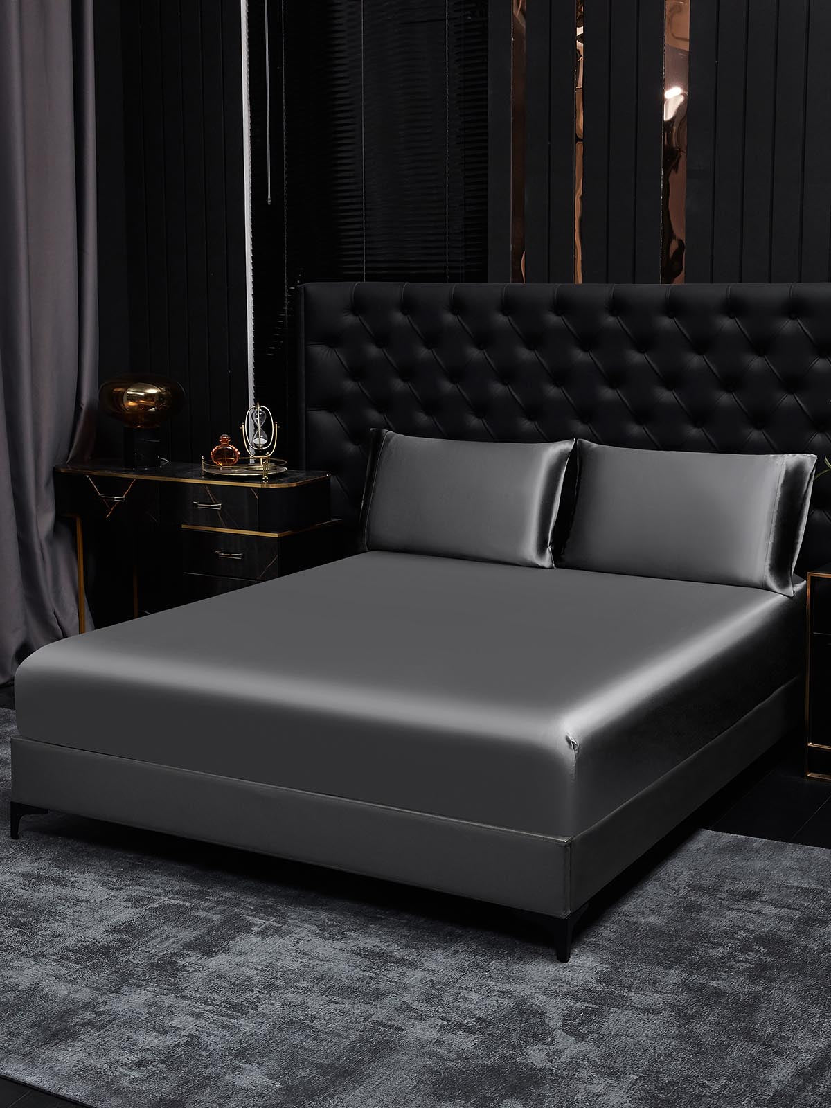 19Momme 3Pcs Silk Set Fitted Sheet+2x Pillowcases